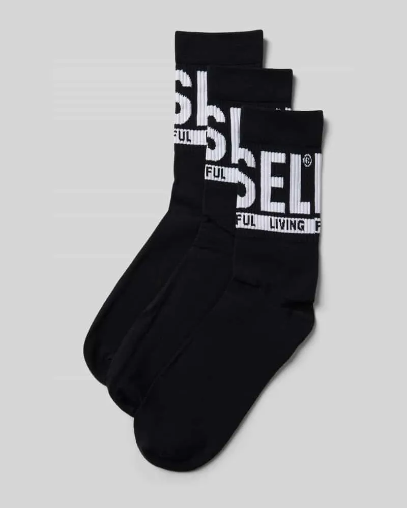 Diesel Socken mit Label-Detail im 3er-Pack 