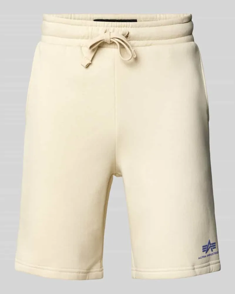 Alpha Industries Sweatshorts mit elastischem Bund und Tunnelzug 