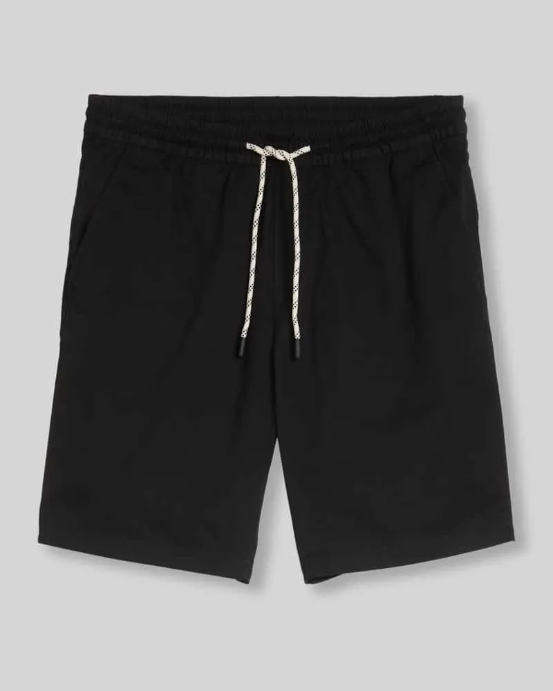 Tom Tailor Regular Fit Sweatshorts aus reiner Baumwolle Black