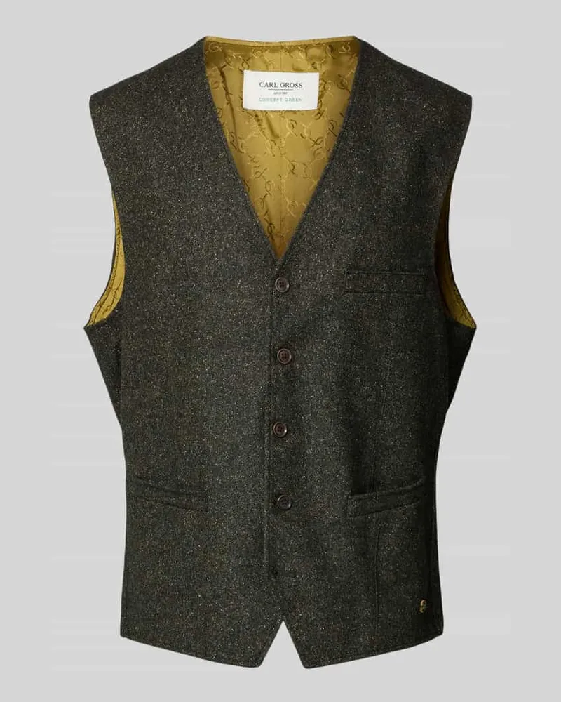 Carl Gross Wollweste mit V-Ausschnitt Modell 'WIlson 