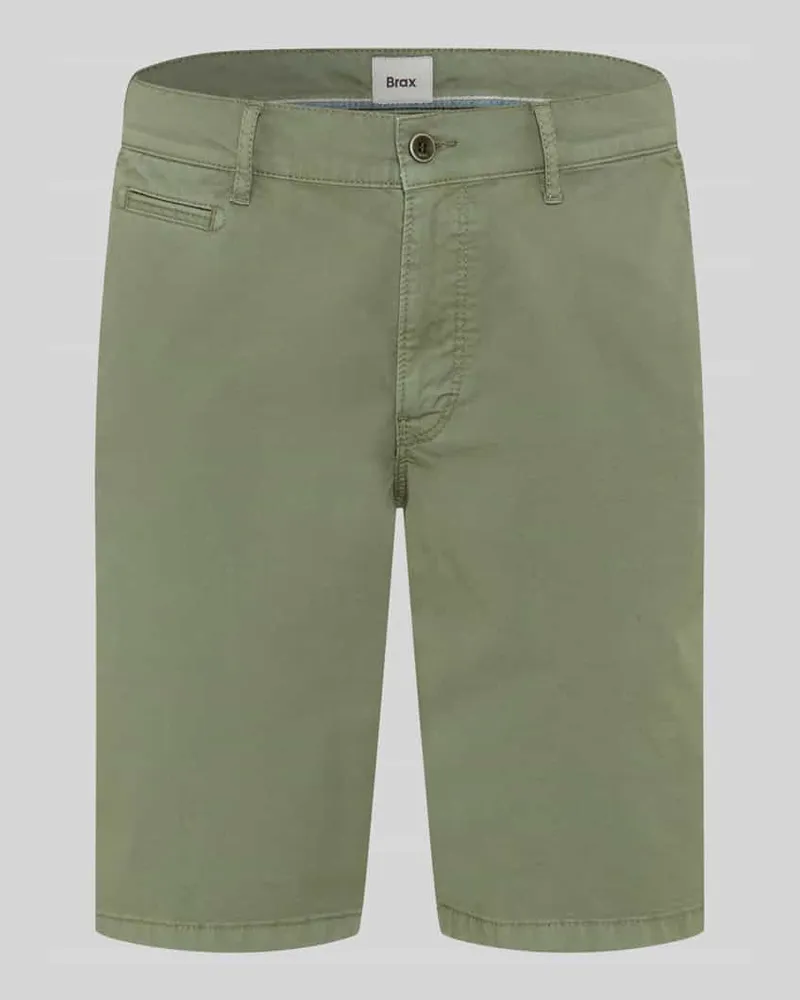 Brax Regular Fit Bermuda aus Baumwoll-Mix Gruen