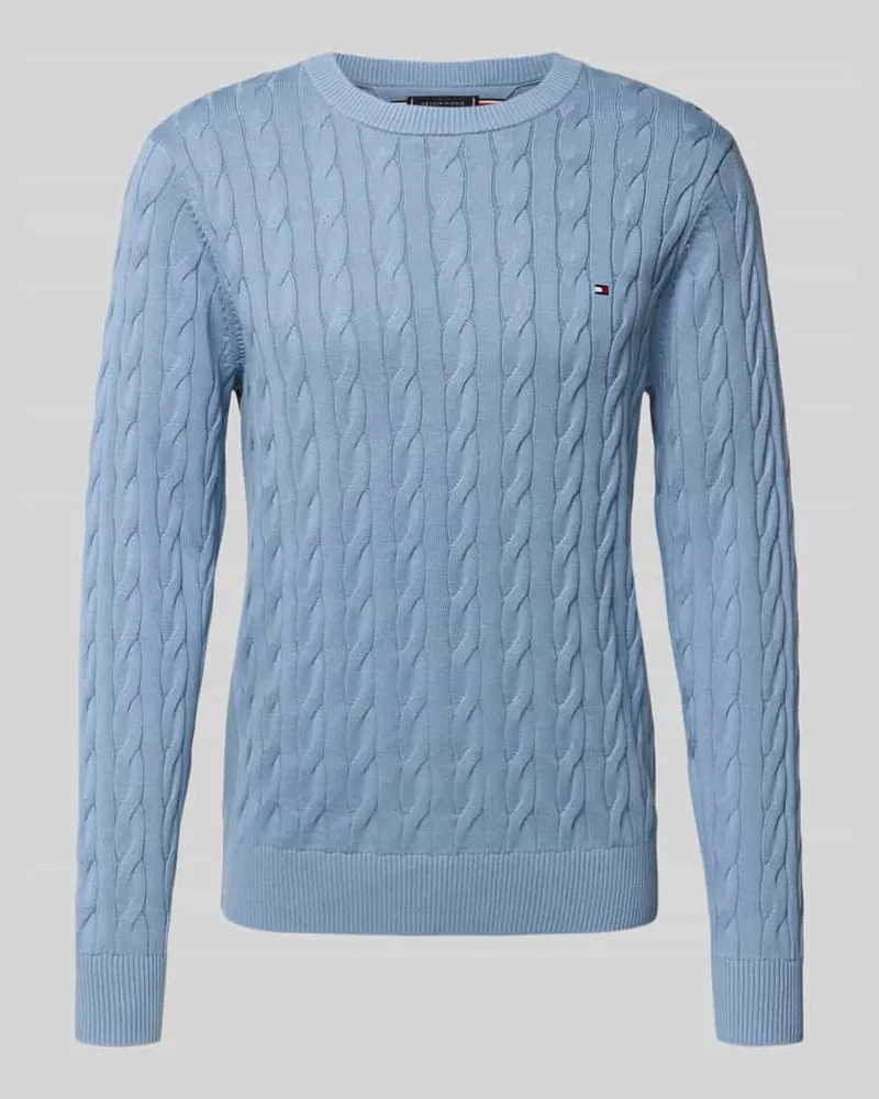 Tommy Hilfiger Regular Fit Strickpullover aus reiner Baumwolle 