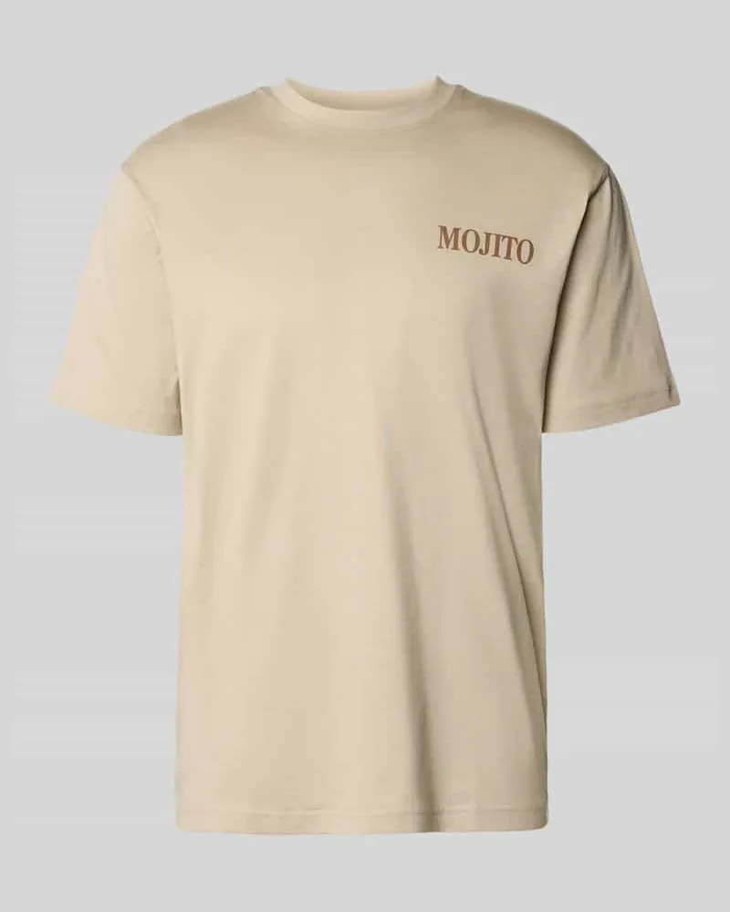 Only & Sons Regular Fit T-Shirt aus reiner Baumwolle Modell 'FRED Beige