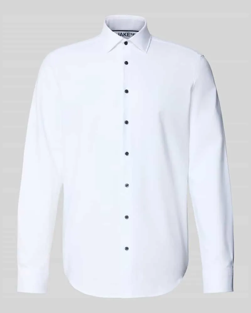 JAKE*S Regular Fit Business-Hemd mit Kentkragen 