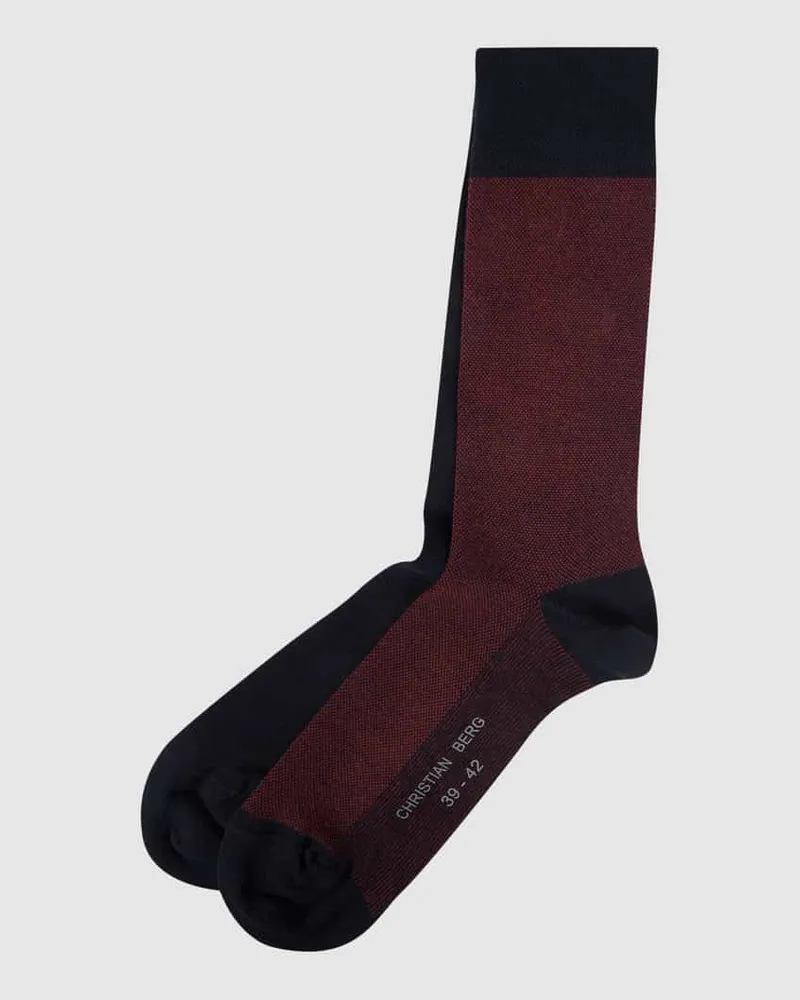 Christian Berg Socken mit Label-Detail im 2er-Pack Marine