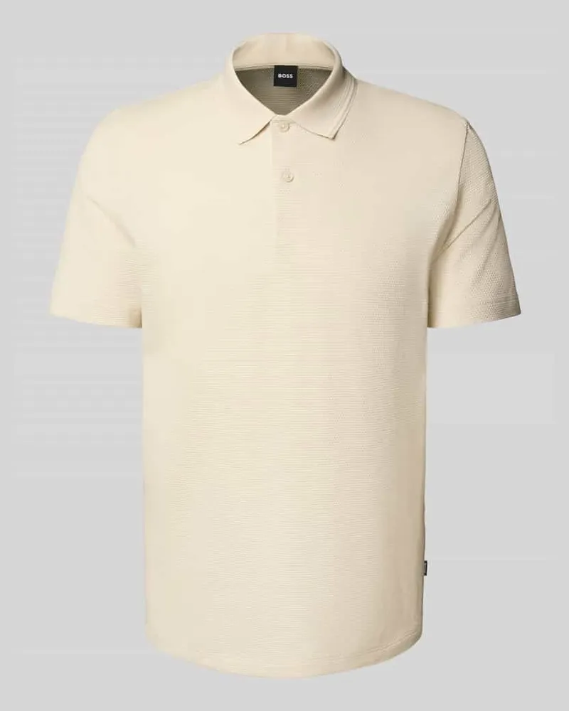 HUGO BOSS Regular Fit Poloshirt aus Baumwoll-Mix 