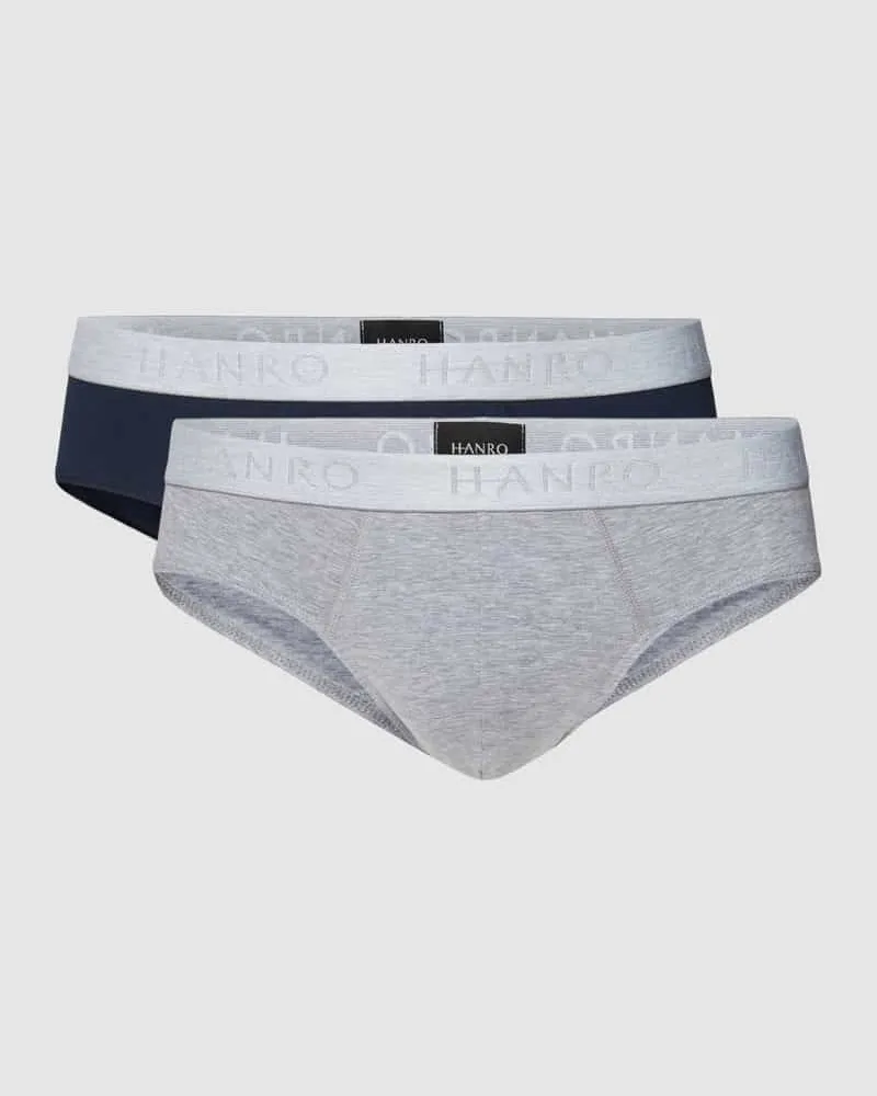 Hanro Slip mit Label-Details im 2er-Pack 