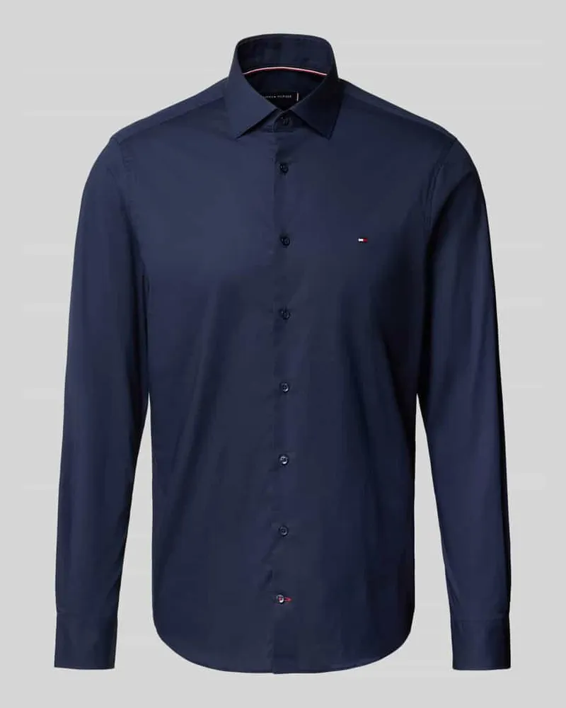 Tommy Hilfiger Slim Fit Businesshemd aus Baumwoll-Mix 