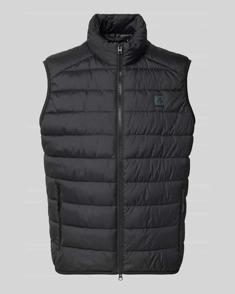 Marc O'Polo Steppweste mit Stehkragen Black