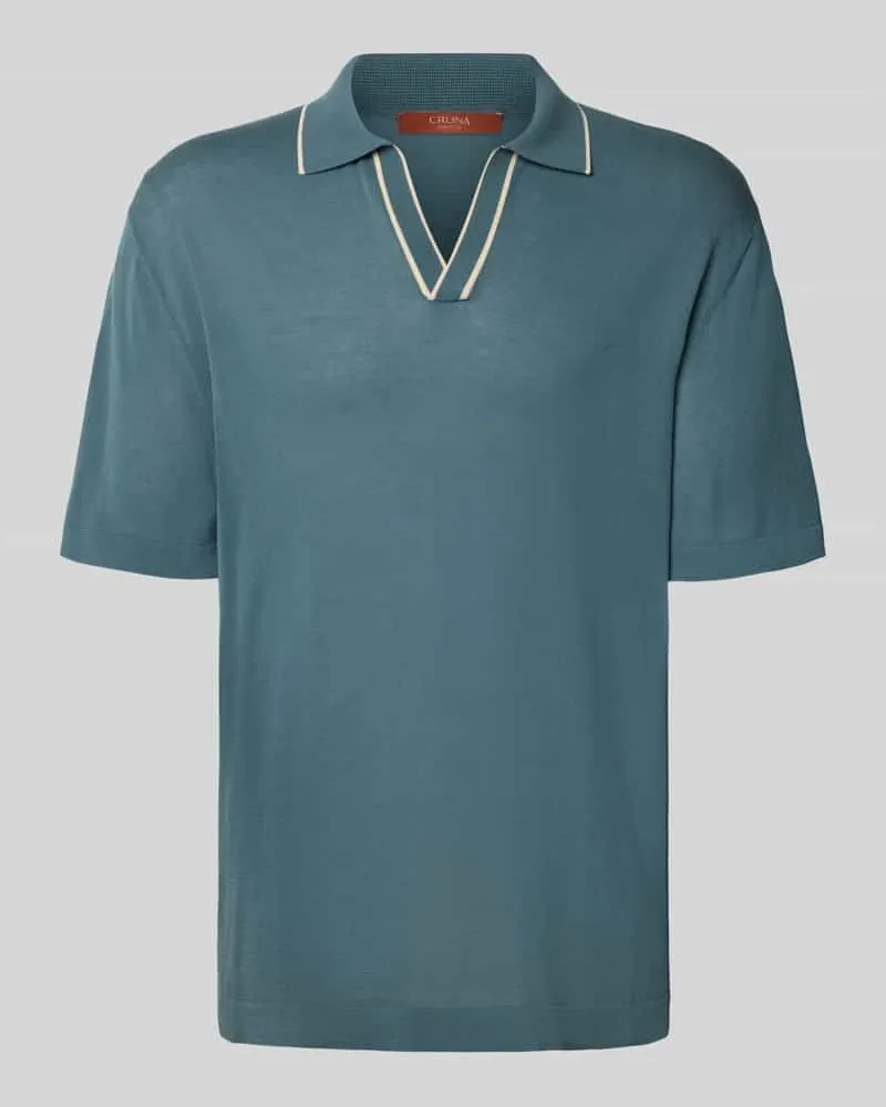 CRUNA Regular Fit Poloshirt aus Baumwolle Ocean