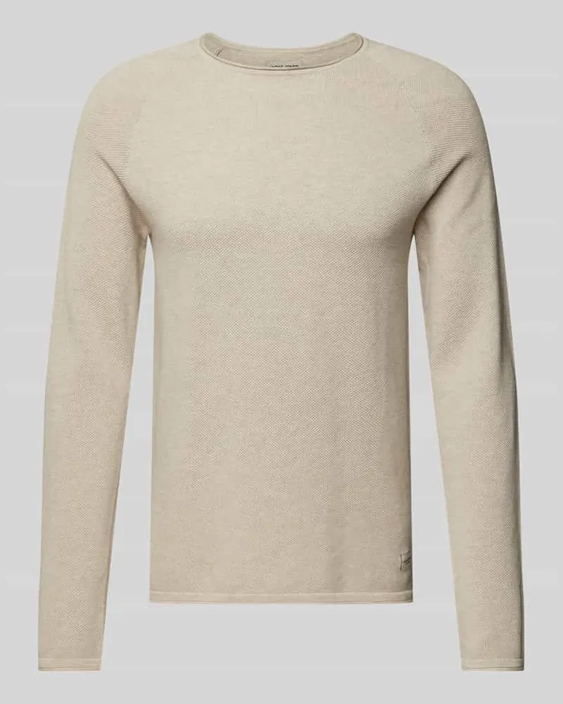 Jack & Jones Strickpullover mit Label-Patch Modell 'HILL 