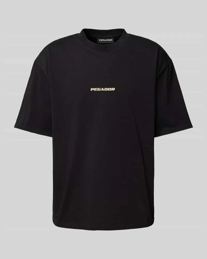 PEGADOR Oversized T-Shirt mit Label-Print 