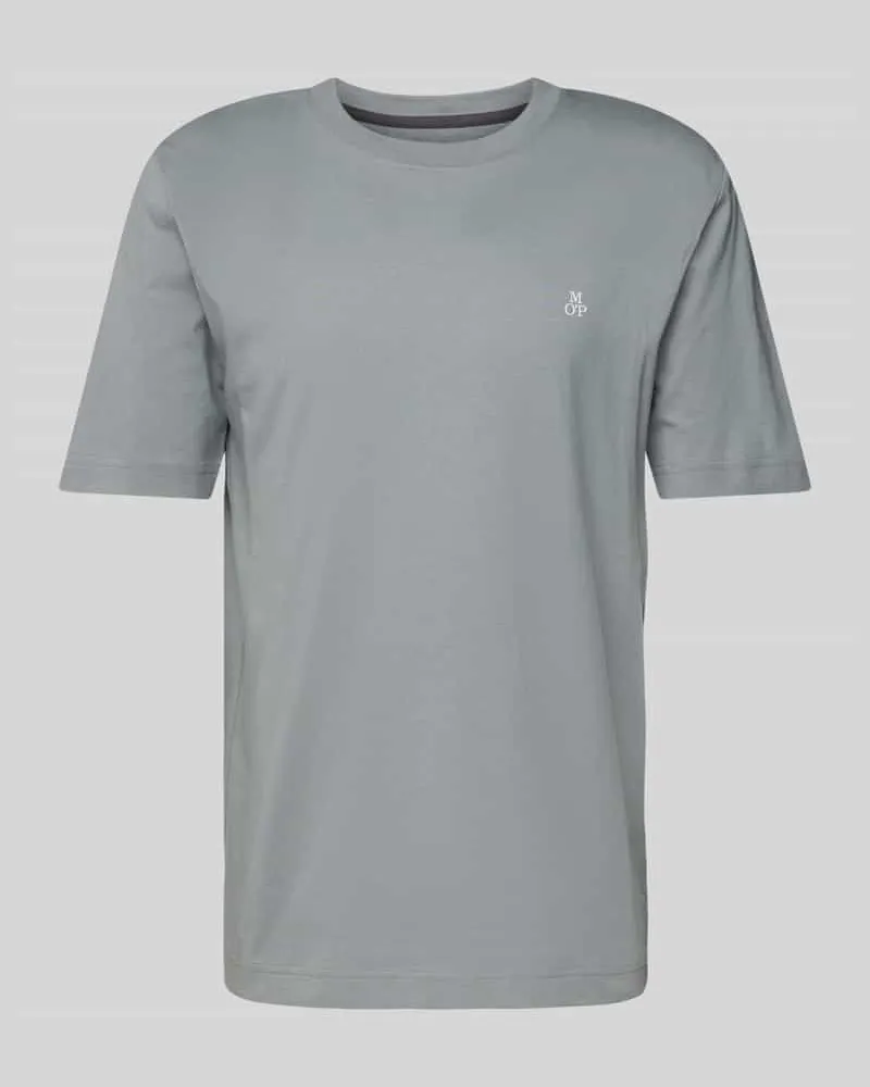 Marc O'Polo Regular Fit T-Shirt aus reiner Baumwolle mit Logo-Print 