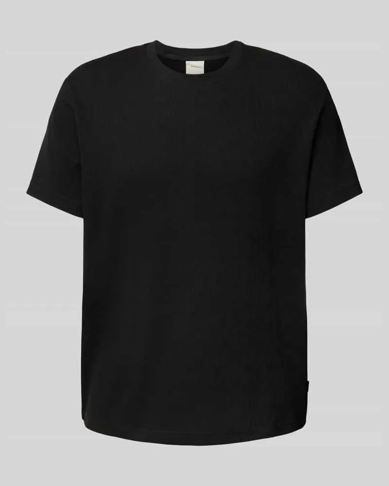 Calvin Klein T-Shirt mit geripptem Rundhalsausschnitt 