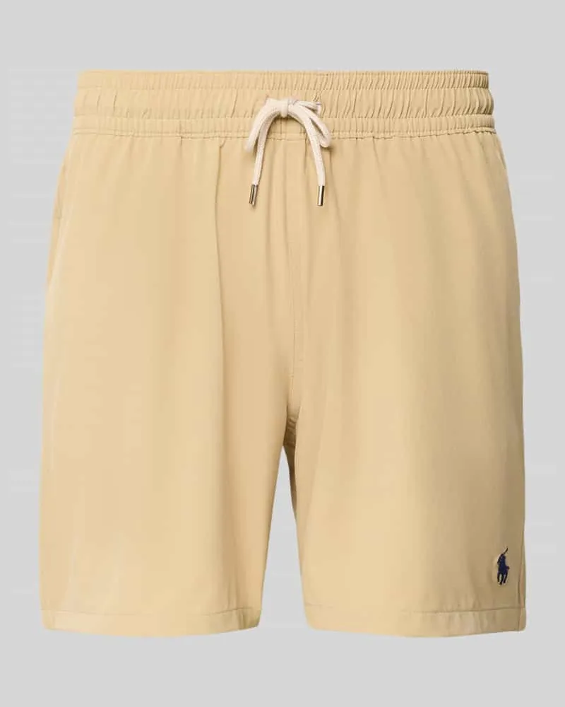 Ralph Lauren Badehose mit elastischem Bund Beige