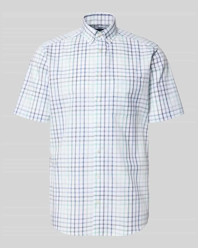 Olymp Regular Fit Business-Hemd mit Button-Down-Kragen Gruen