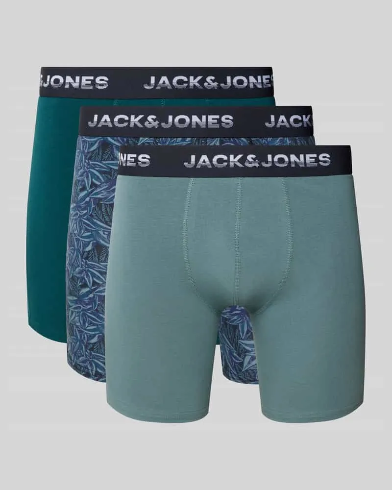Jack & Jones Boxer Briefs mit Logo-Stitching Modell 'Maxwell' im 3er-Pack 