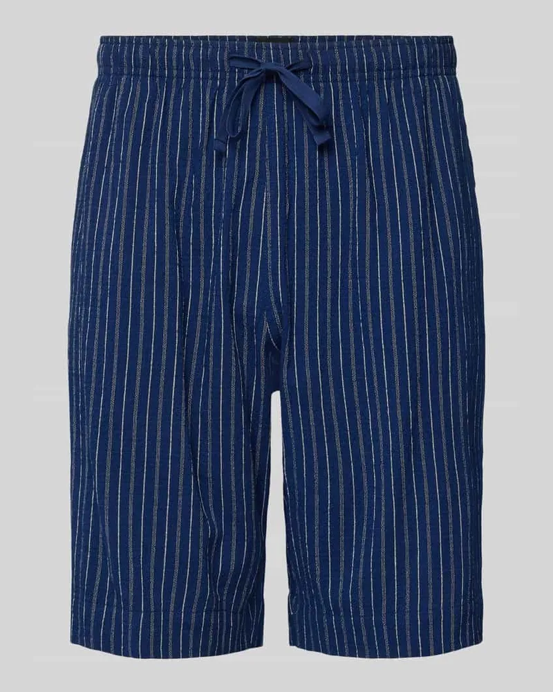 Schiesser Relaxed Fit Bermuda mit Viskose-Anteil Marine