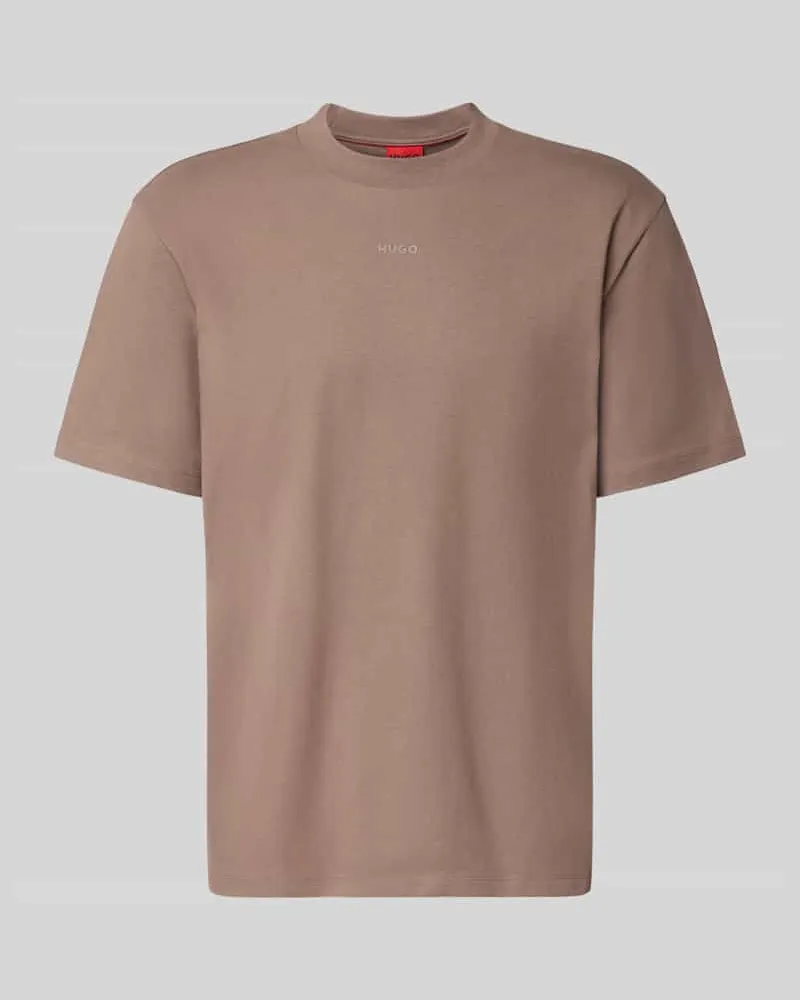 HUGO BOSS Regular Fit T-Shirt aus reiner Baumwolle Modell 'Dapolino Hellrot