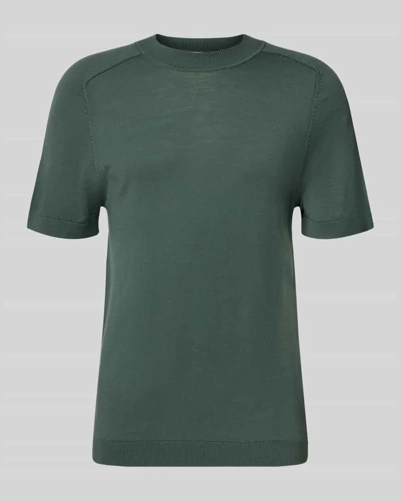 Selected Homme Regular Fit T-Shirt aus reiner Wolle 