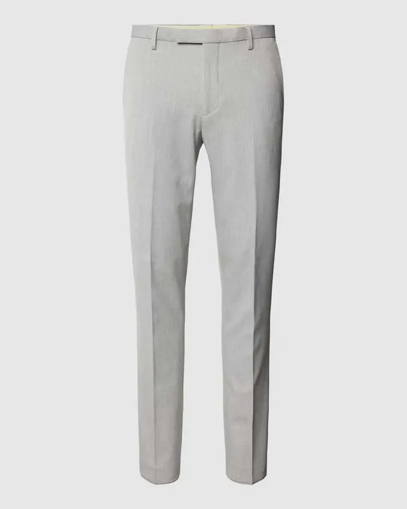 McNeal Slim Fit Anzughose mit Strukturmuster Hellgrau