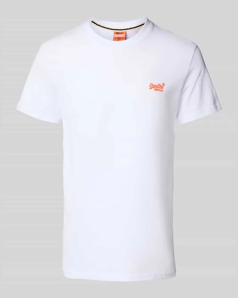 Superdry. T-Shirt mit Label-Stitching 