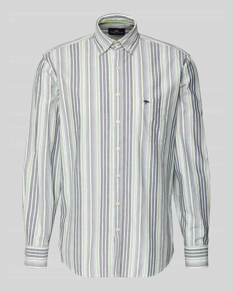 Fynch-Hatton Freizeithemd mit Knopfleiste Hellgruen