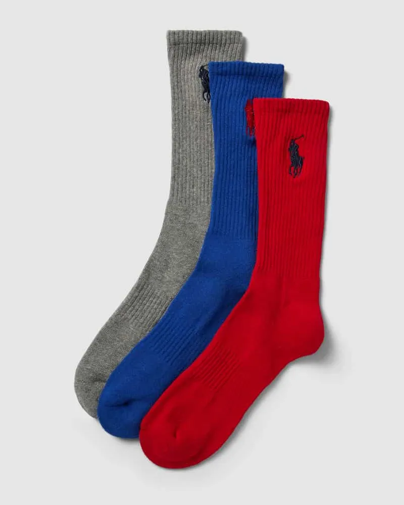 Ralph Lauren Socken mit Logo-Stitching im 3er-Pack Modell 'BIG PONY 