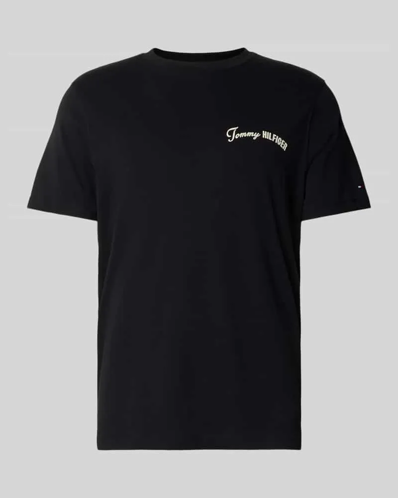 Tommy Hilfiger Regular Fit T-Shirt aus reiner Baumwolle Black