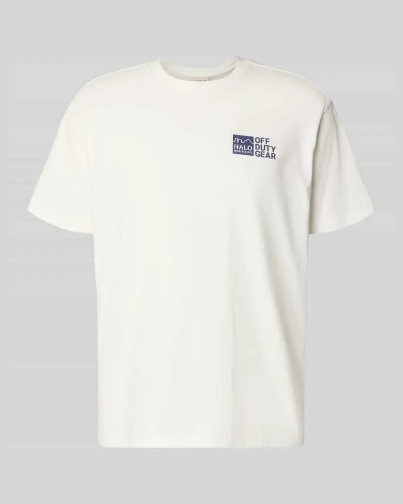 HALO T-Shirt mit Label-Print Offwhite