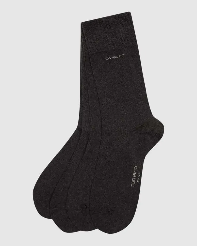 Camano Socken im unifarbenen Design im 4er-Pack 