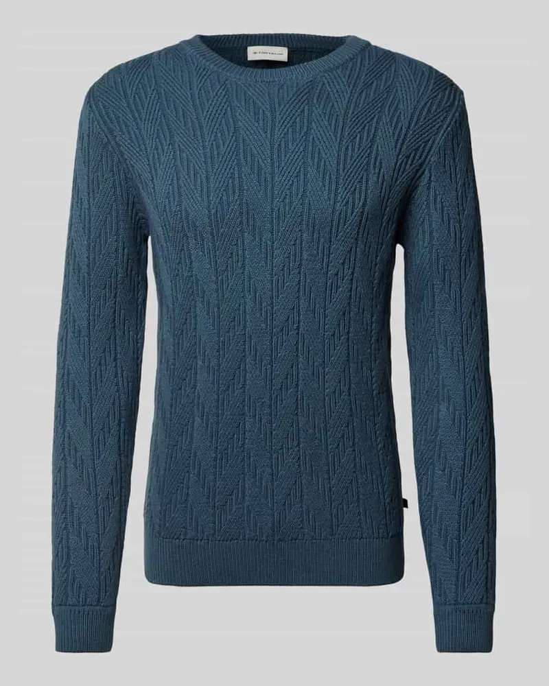 Tom Tailor Strickpullover mit Rundhalsausschnitt 