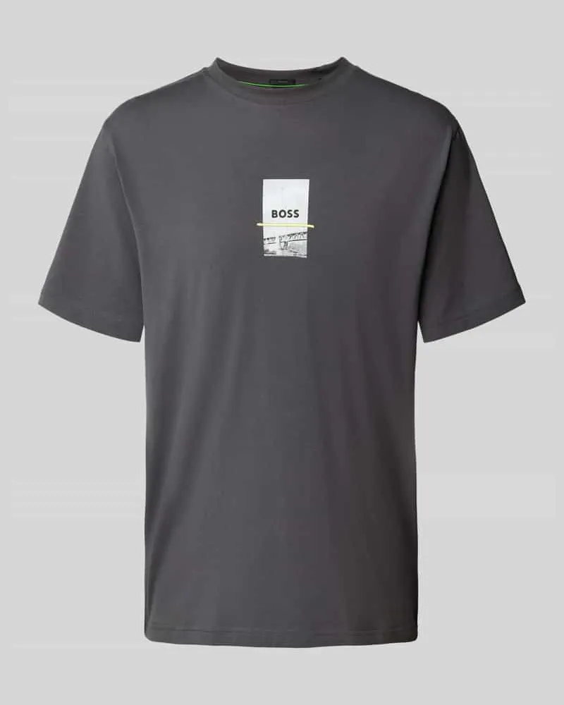 HUGO BOSS Regular Fit T-Shirt aus Baumwoll-Mix 