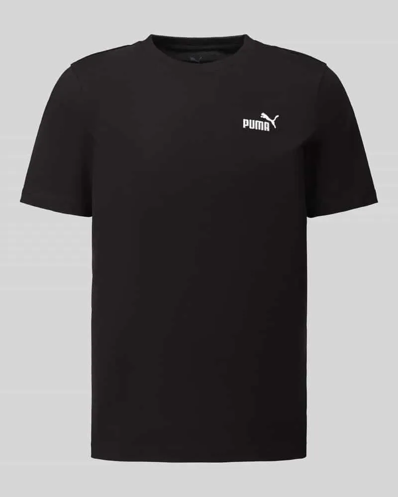 Puma Regular Fit T-Shirt aus reiner Baumwolle Black