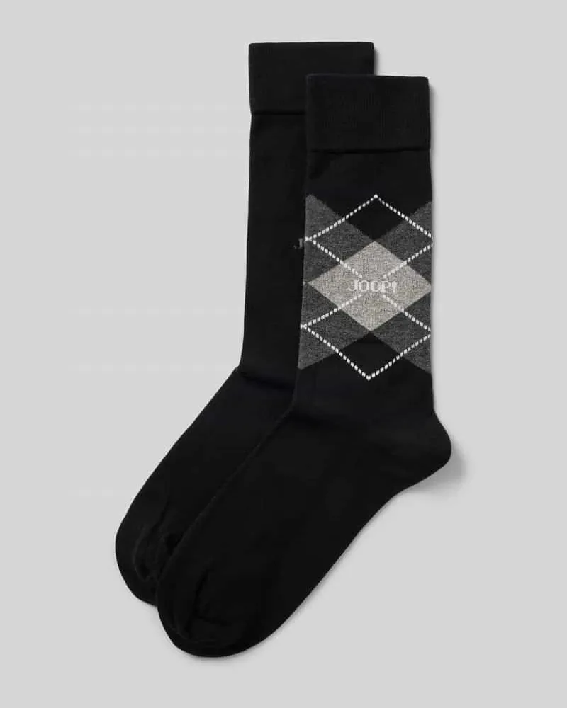 JOOP! Socken mit geripptem Abschluss im 2er-Pack 