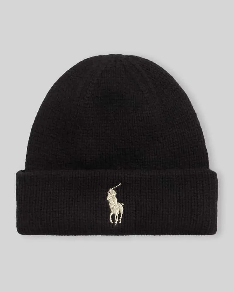 Ralph Lauren Mütze aus reiner Wolle Gold