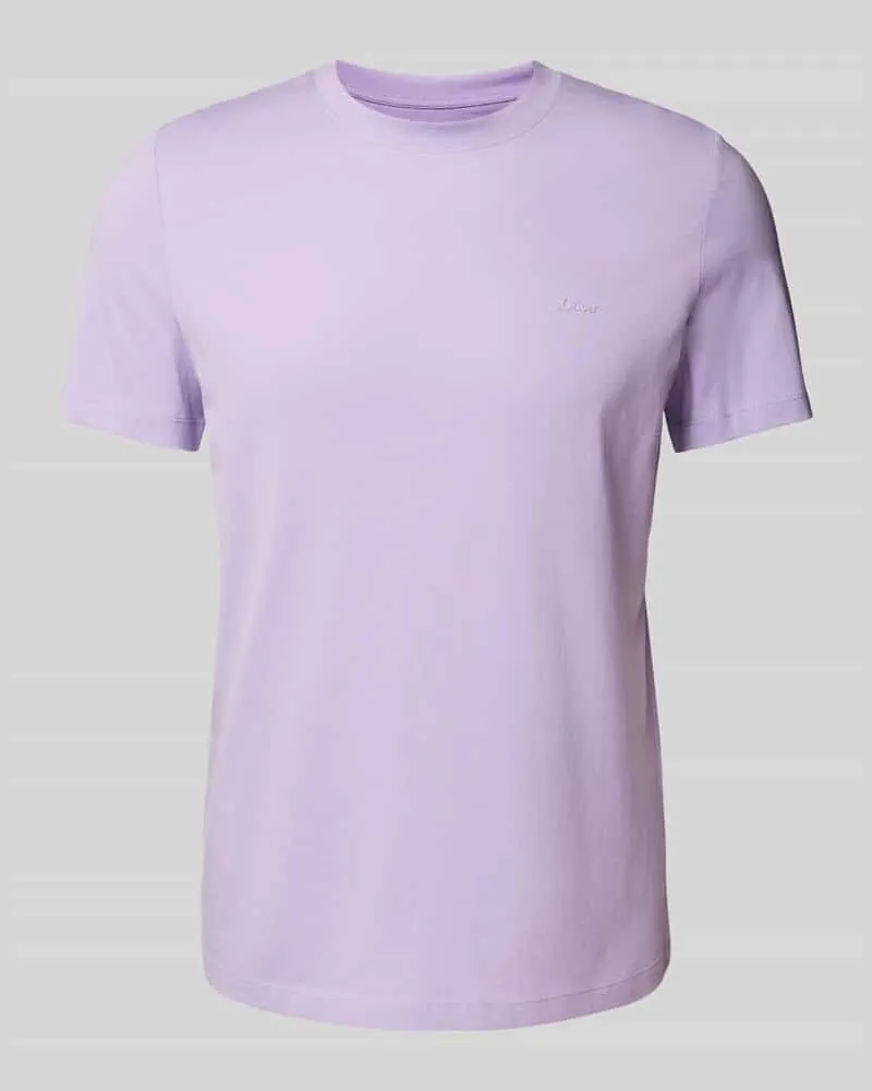 S.Oliver Regular Fit T-Shirt aus reiner Baumwolle mit Rundhalsausschnitt 