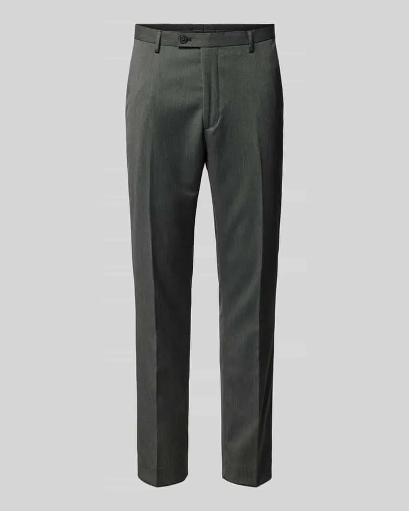 McNeal Super Slim Fit Anzughose mit Bügelfalten Anthrazit