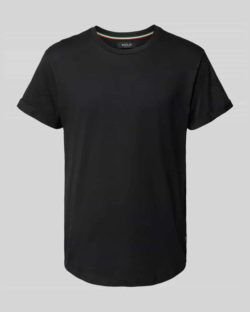 Replay T-Shirt mit Label-Stitching 