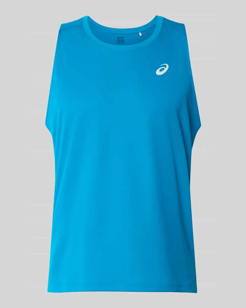Asics Regular Fit Top mit Logo-Print Modell 'Core Petrol