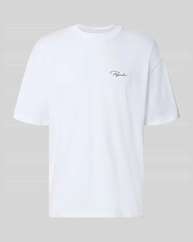 PEGADOR Oversized T-Shirt aus reiner Baumwolle Modell 'Pike Weiss