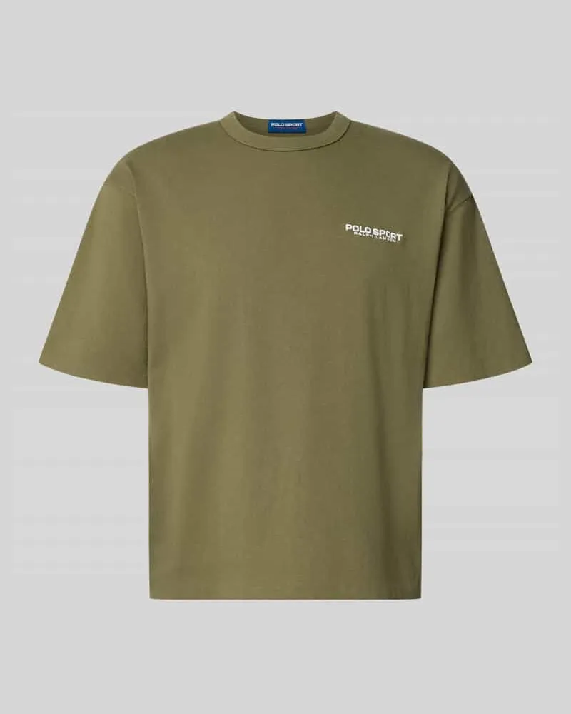 Ralph Lauren Regular Fit T-Shirt aus reiner Baumwolle Modell '10/1 Oliv