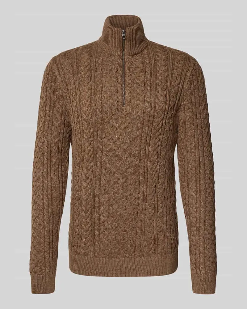 Jack & Jones Strickpullover mit gerippten Abschlüssen Modell 'BLUSEAN 