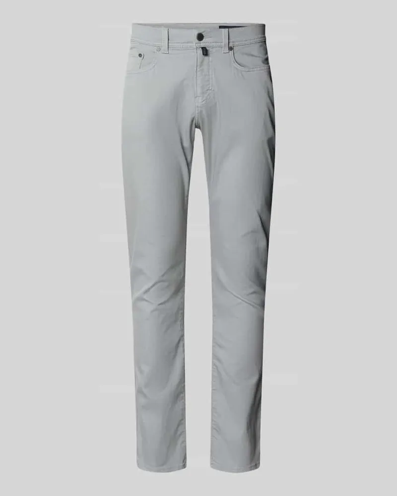 Pierre Cardin Regular Fit Jeans mit Label-Detail Modell 'Lyon Hellgrau