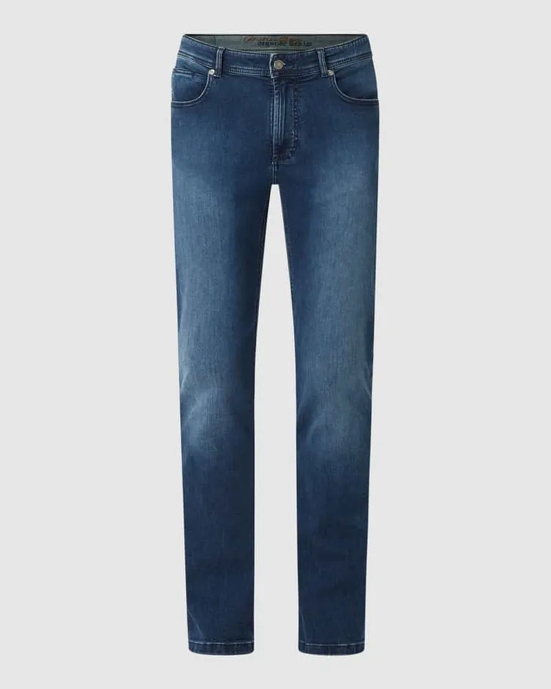 Christian Berg Straight Fit Jeans mit Brand-Detail 