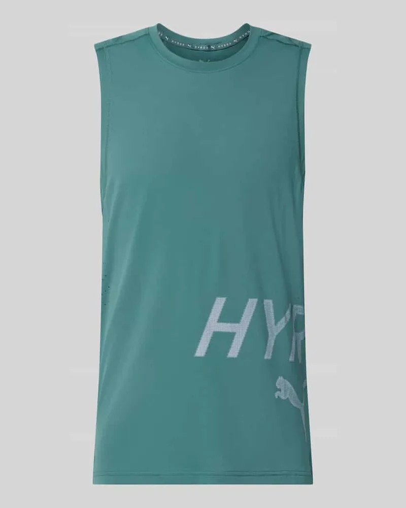 Puma Regular Fit Sport-T-Shirt mit Rundhalsausschnitt Dunkelgruen