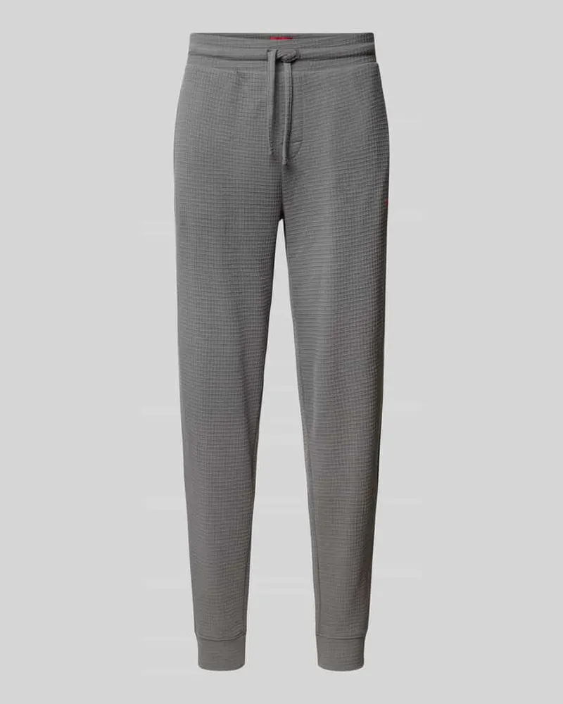 HUGO BOSS Regular Fit Sweatpants aus Baumwoll-Mix Modell 'AUSTIN PANTS Anthrazit