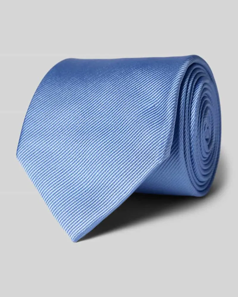 Profuomo Seidenkrawatte in unifarbenem Design (8 cm 
