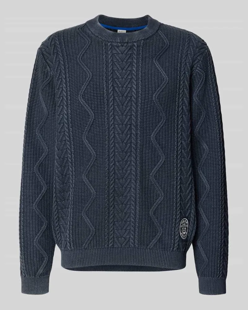 Pepe Jeans Regular Fit Strickpullover aus reiner Baumwolle Modell 'PERRY 