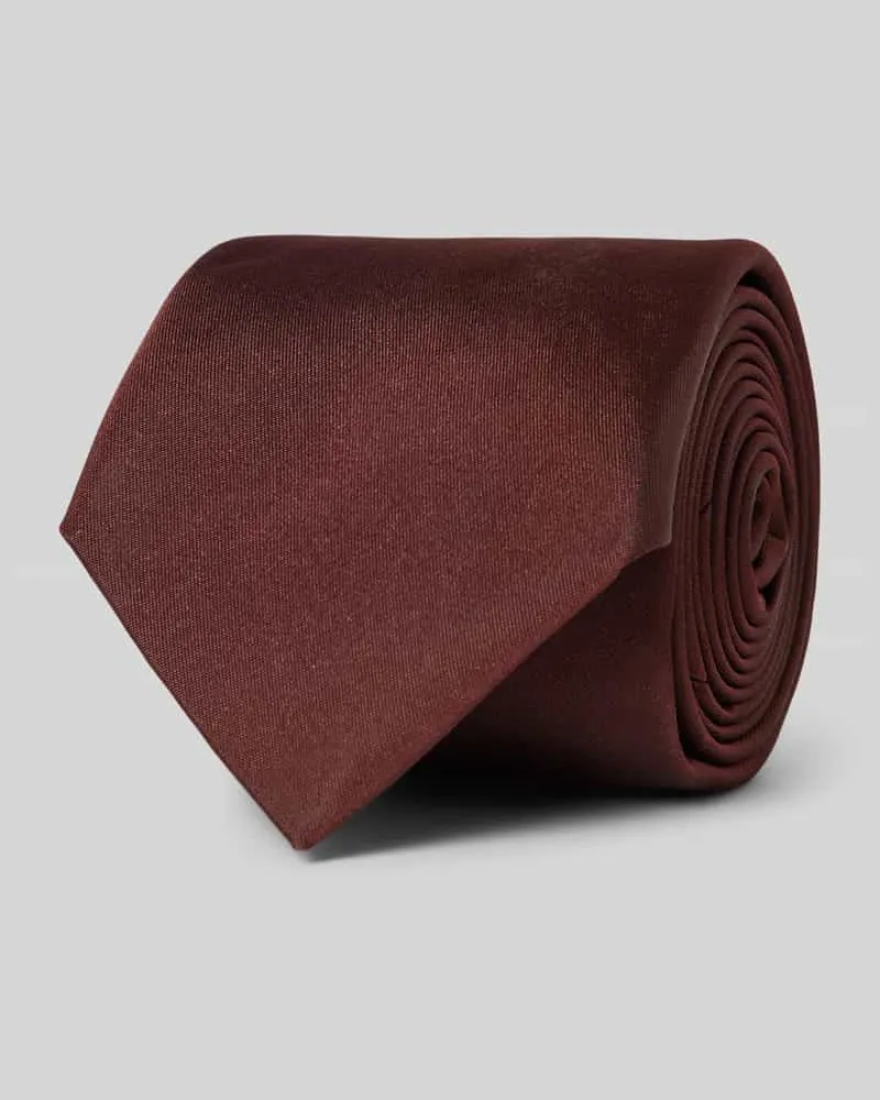 HUGO BOSS Krawatte aus Seiden-Mix Bordeaux